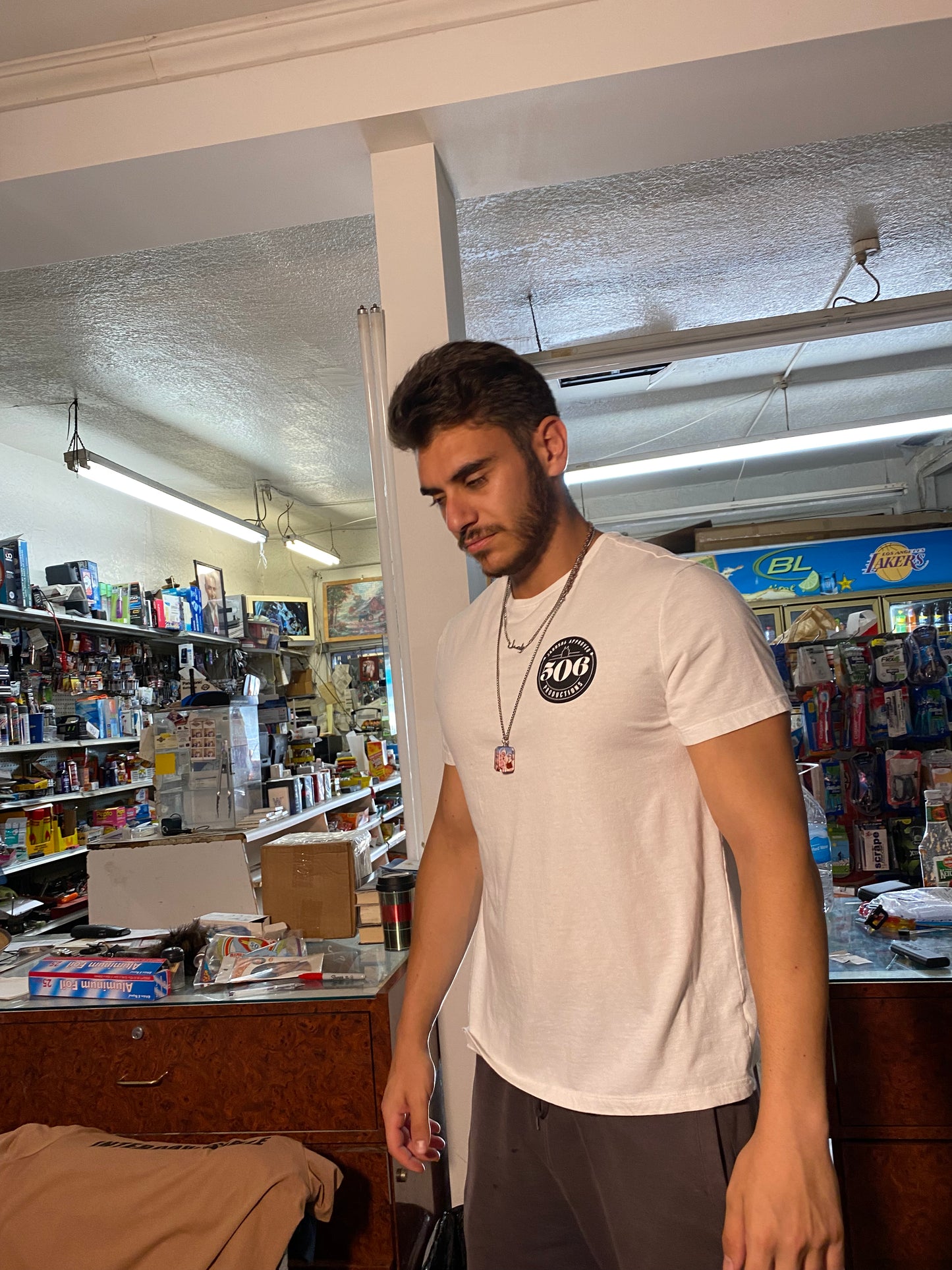 506 Shirt White, Black, SMOKE